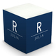 Modern Line Sticky Memo Cube Image 1 of 2